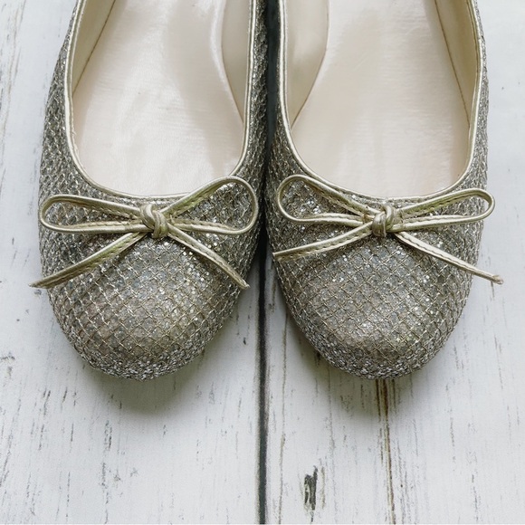 Enzo Angiolini Women’s Aeniltm Glitter Shimmer Ballet Flats Shoes Size 7.5M - Picture 2 of 7